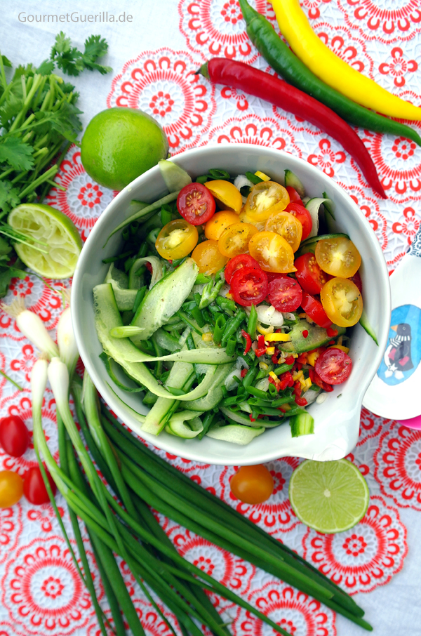 spicy cucumber salad #gourmet guerrilla #recipe #vegan
